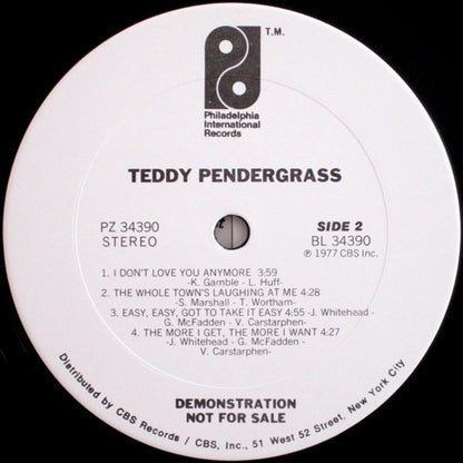 Teddy Pendergrass : Teddy Pendergrass (LP, Album, Promo)
