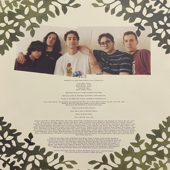 Anxious (9) : Little Green House (LP, Album, Ltd, Pin)