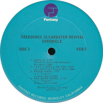 Creedence Clearwater Revival Featuring John Fogerty : Chronicle - The 20 Greatest Hits (2xLP, Comp, Club, RE, CRC)