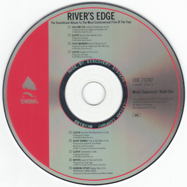 Various : River's Edge (The Soundtrack Album To The Most Controversial Film Of The Year) (CD, Comp)