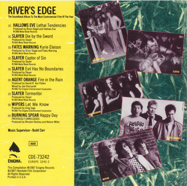 Various : River's Edge (The Soundtrack Album To The Most Controversial Film Of The Year) (CD, Comp)