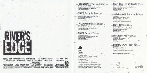 Various : River's Edge (The Soundtrack Album To The Most Controversial Film Of The Year) (CD, Comp)