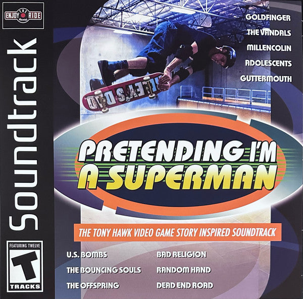 Various : Pretending I'm A Superman (The Tony Hawk Video Game Story Inspired Soundtrack) (LP, Comp, Ltd, RM, Bla)