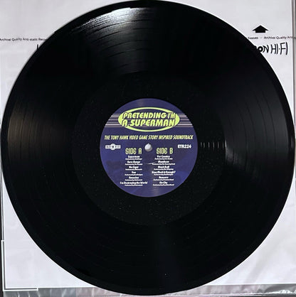 Various : Pretending I'm A Superman (The Tony Hawk Video Game Story Inspired Soundtrack) (LP, Comp, Ltd, RM, Bla)