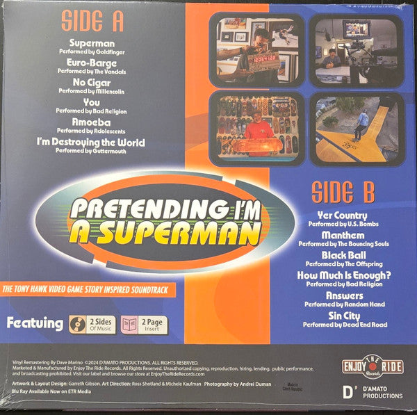 Various : Pretending I'm A Superman (The Tony Hawk Video Game Story Inspired Soundtrack) (LP, Comp, Ltd, RM, Con)