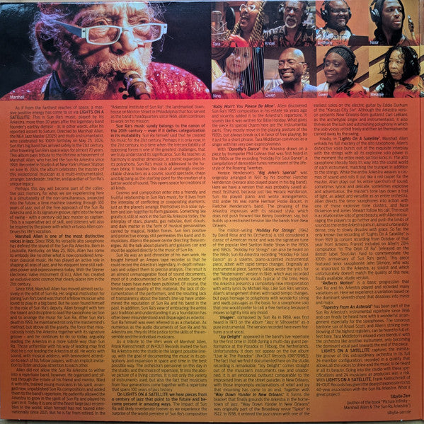 The Sun Ra Arkestra Under The Direction Of Marshall Allen : Lights On A Satellite (2xLP, Album, Ltd, Num, Cry)
