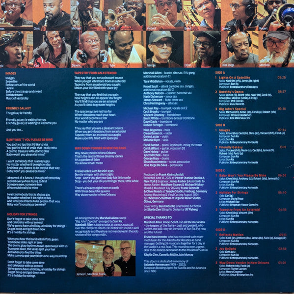 The Sun Ra Arkestra Under The Direction Of Marshall Allen : Lights On A Satellite (2xLP, Album, Ltd, Num, Cry)