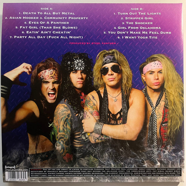 Steel Panther : Feel The Steel 15th Anniversary Edition (LP, Album, Ltd, Pur)
