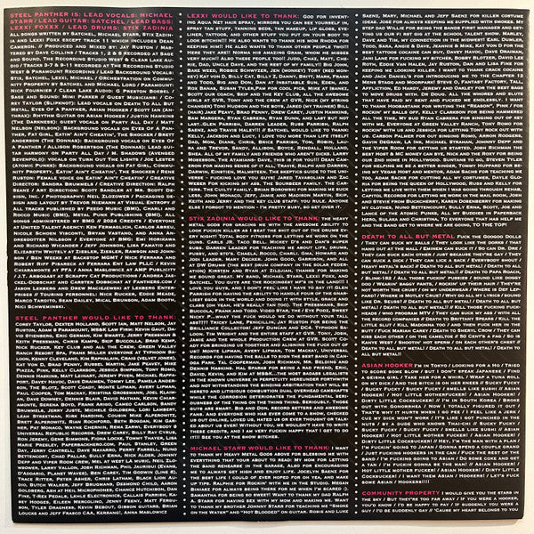 Steel Panther : Feel The Steel 15th Anniversary Edition (LP, Album, Ltd, Pur)