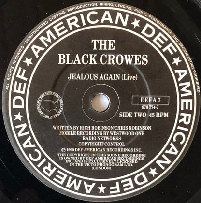 The Black Crowes : Twice As Hard (7", Single)