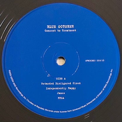 Blue October (2) : Consent To Treatment (2xLP, Album, Cle)