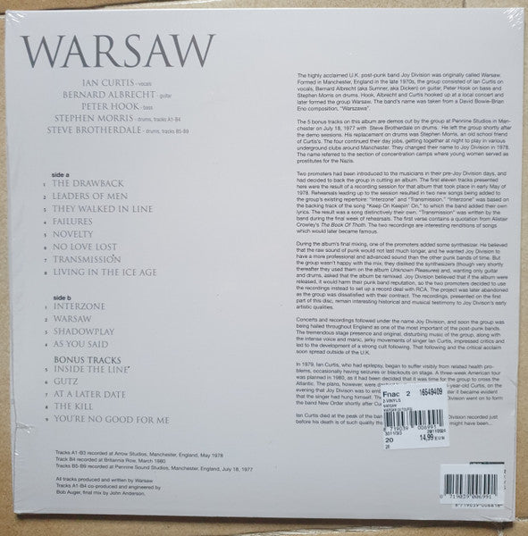 Warsaw (3) : Warsaw (LP, Comp, RE, Unofficial, Gre)