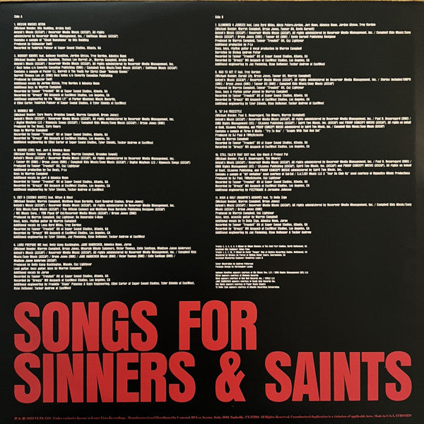 Michael* & The Mighty Midnight Revival : Songs For Sinners & Saints (LP, Album, Ltd, Red)