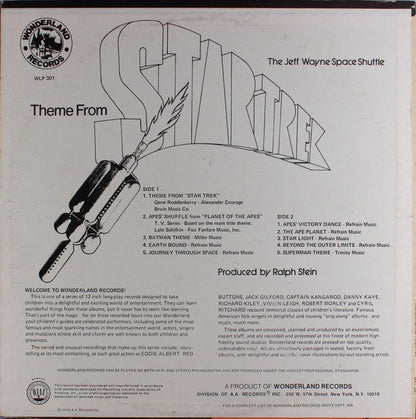 The Jeff Wayne Space Shuttle : Theme From Star Trek / Theme From "Planet Of The Apes" TV Series (Apes' Shuffle) / Batman Theme / Superman Theme (LP)