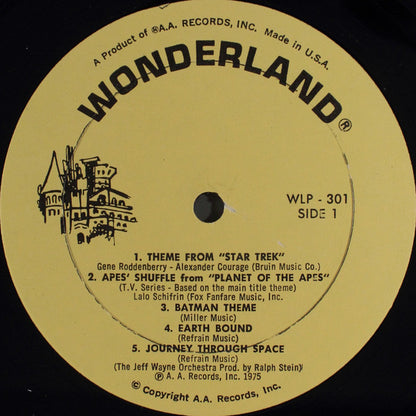 The Jeff Wayne Space Shuttle : Theme From Star Trek / Theme From "Planet Of The Apes" TV Series (Apes' Shuffle) / Batman Theme / Superman Theme (LP)