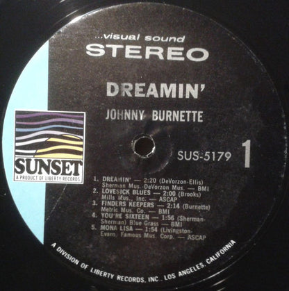 Johnny Burnette : Dreamin' (LP, Comp)