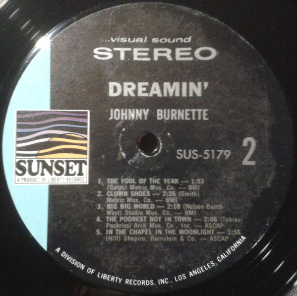 Johnny Burnette : Dreamin' (LP, Comp)