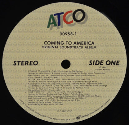 Various : Coming To America (Original Soundtrack Album) (LP, Album)
