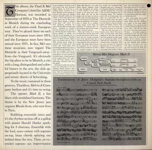 Thad Jones & Mel Lewis : Live In Munich (LP, Album, Gat)