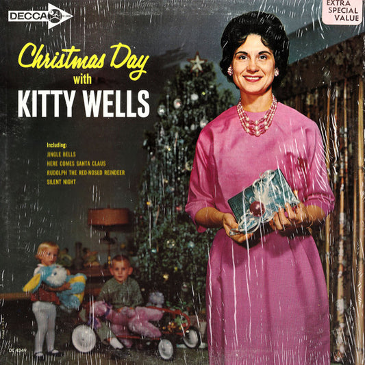 Kitty Wells : Christmas Day With Kitty Wells (LP, Album, Mono)