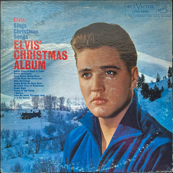 Elvis Presley : Elvis' Christmas Album (LP, Album, Mono, MP, RE, Hol)