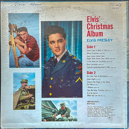 Elvis Presley : Elvis' Christmas Album (LP, Album, Mono, MP, RE, Hol)