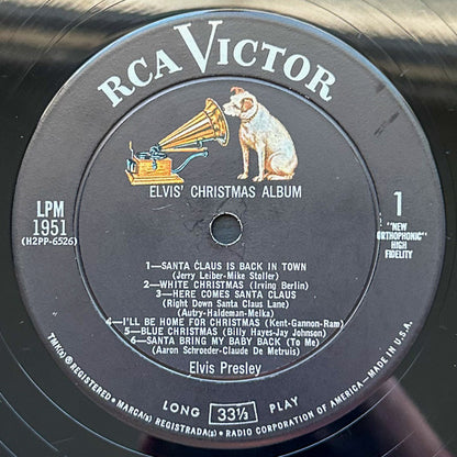 Elvis Presley : Elvis' Christmas Album (LP, Album, Mono, MP, RE, Hol)