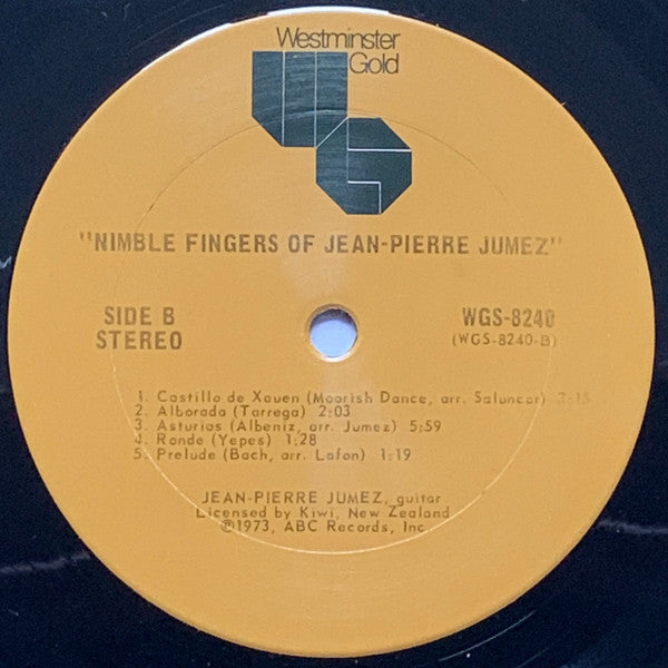 Jean Pierre Jumez* : The Nimble Fingers Of Jean Pierre Jumez (LP, Album, San)