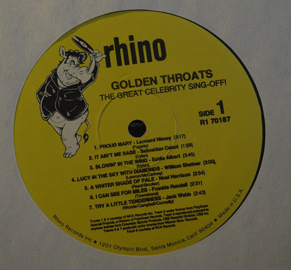 Various : Golden Throats: The Great Celebrity Sing-Off! (LP, Comp)