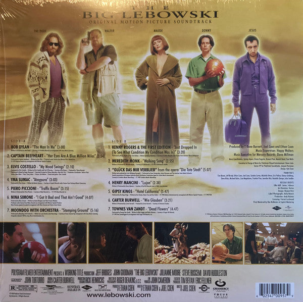 Various : The Big Lebowski (Original Motion Picture Soundtrack) (LP, Album, Comp, RE, 180)