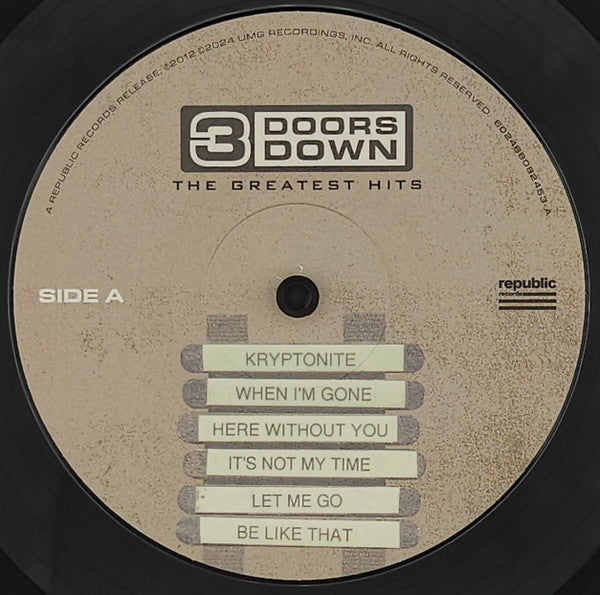 3 Doors Down : The Greatest Hits (LP, Comp, RE)