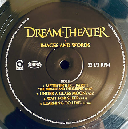 Dream Theater : Images And Words (LP, Album, Ltd, RE, RP, Cle)