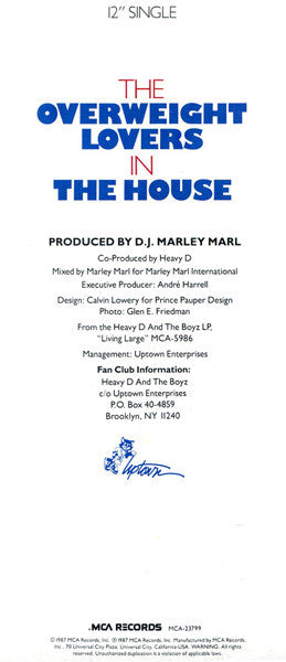 Heavy D. And The Boyz* : The Overweight Lovers In The House (12", Single)