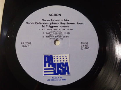 The Oscar Peterson Trio : Action (LP, RE)