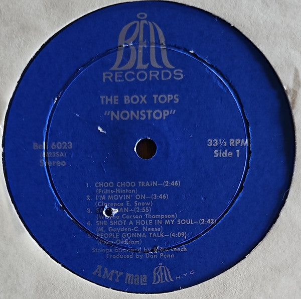 The Box Tops* : Non Stop (LP, Album, Abb)