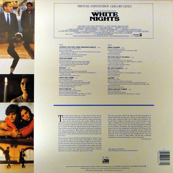 Various : White Nights (Original Motion Picture Soundtrack) (LP, Album)