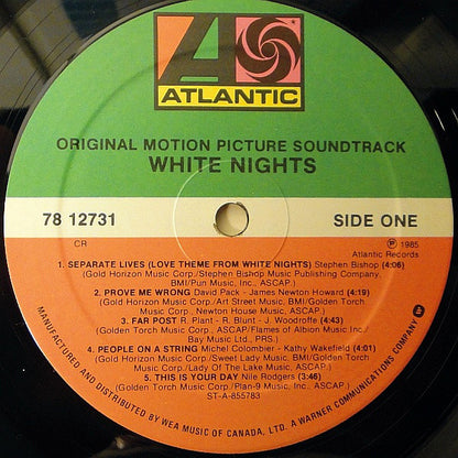 Various : White Nights (Original Motion Picture Soundtrack) (LP, Album)