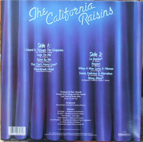 The California Raisins : Sing The Hit Songs (LP, Album)