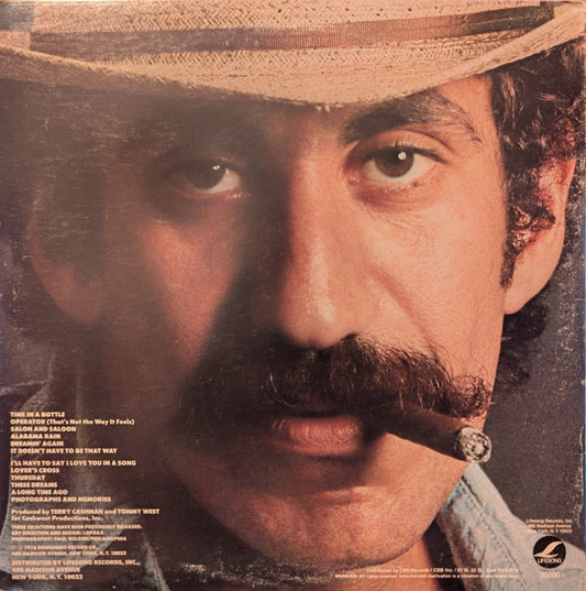 Jim Croce : Time In A Bottle, Jim Croce's Greatest Love Songs (LP, Comp, Ter)