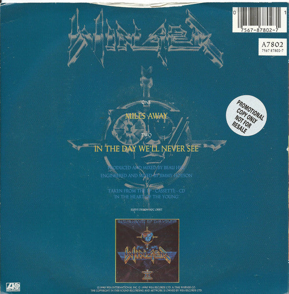 Winger : Miles Away (7", Single)