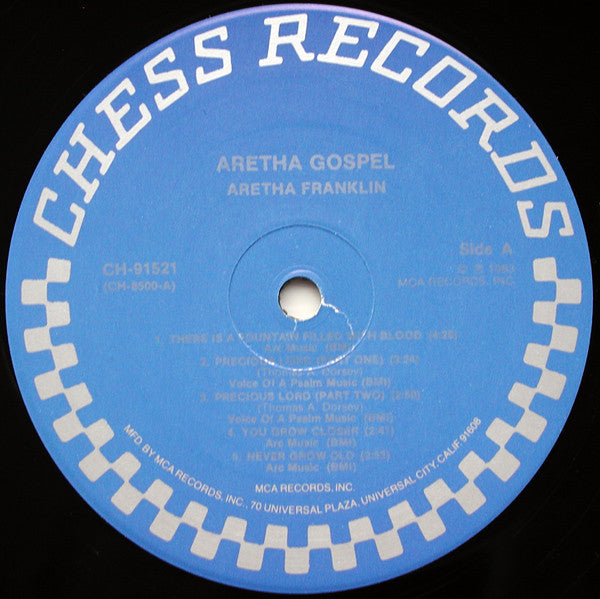 Aretha Franklin : Aretha Gospel (LP, Album, Mono, RE)