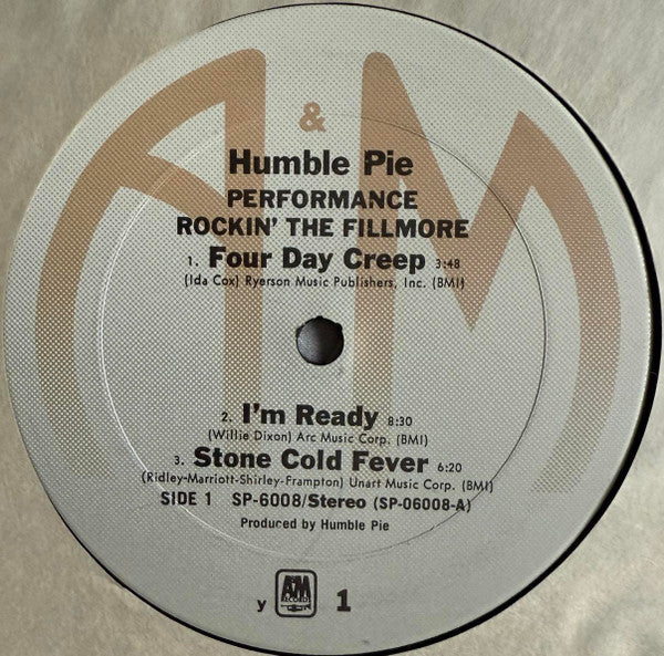 Humble Pie : Performance: Rockin' The Fillmore (2xLP, Album, RE, y T)