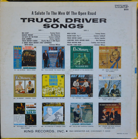 Various : Truck Driver Songs (LP, Comp)