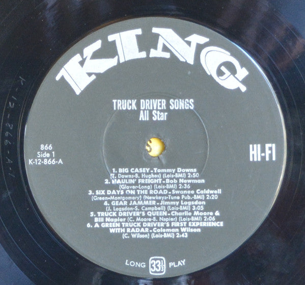 Various : Truck Driver Songs (LP, Comp)