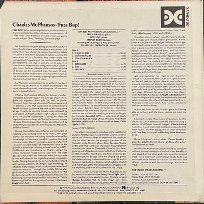 Charles McPherson : Free Bop! (LP, Album)