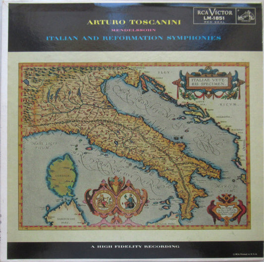 Arturo Toscanini, NBC Symphony Orchestra, Mendelssohn* : Italian And Reformation Symphonies (LP, Album, Mono)