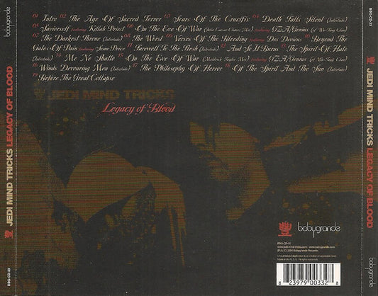 Jedi Mind Tricks : Legacy Of Blood (CD, Album)
