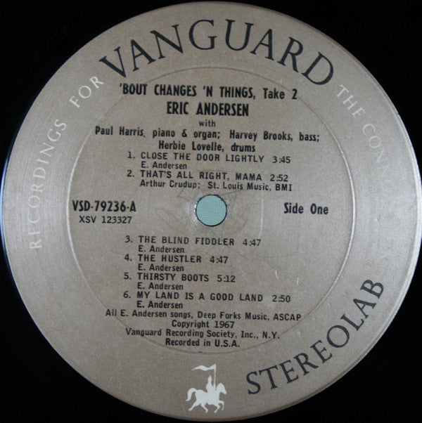 Eric Andersen (2) : 'Bout Changes 'N Things, Take 2 (LP, Album)