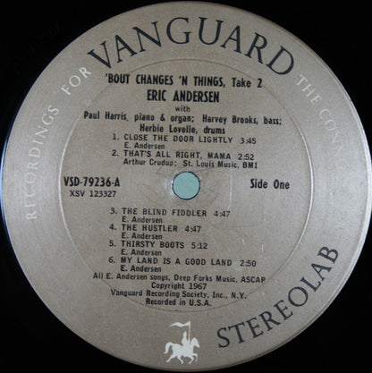Eric Andersen (2) : 'Bout Changes 'N Things, Take 2 (LP, Album)