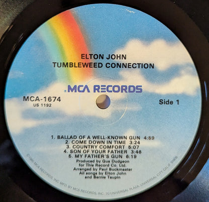 Elton John : Tumbleweed Connection (LP, Album, RE, Glo)